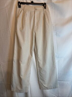Cider linen blend pleated two pocket trousers in a size xs